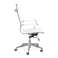Toimistotuoli korkealla selkänojalla | Ergonomia ja moderni muotoilu keinonahkaa
