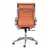 Chaise de bureau avec dossier haut | Ergonomie et design moderne en simili cuir