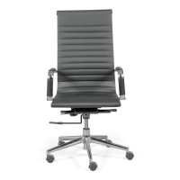 Bureaustoel met hoge rugleuning | Ergonomie en modern ontwerp in kunstleer