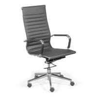 Toimistotuoli korkealla selkänojalla | Ergonomia ja moderni muotoilu keinonahkaa