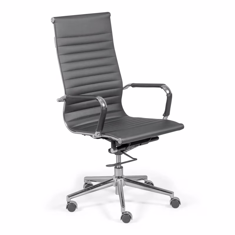 Bürostuhl mit hoher Rückenlehne | Ergonomie und modernes Design in Kunstleder