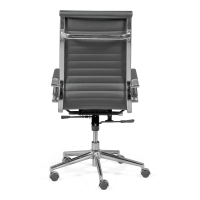 Pracovní kancelářská židle s vysokým opěradlem | Ergonomie a moderní design v imitaci kůže