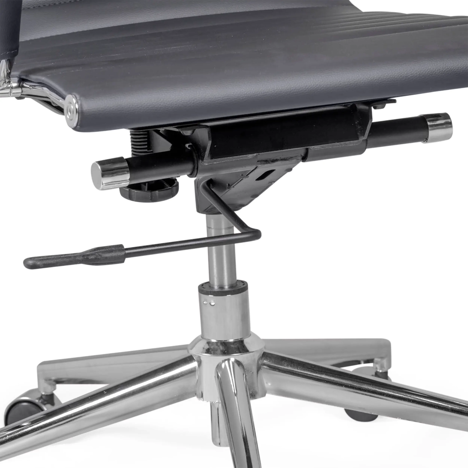 Cadeira de escritório de trabalho com encosto alto | Ergonomia e design moderno em imitação de pele