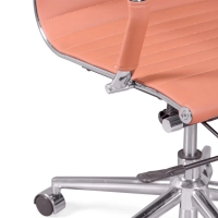 Kontorsstol med högt ryggstöd | Ergonomi och modern design i läderimitation