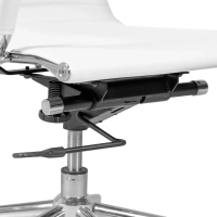 Cadeira de escritório de trabalho com encosto alto | Ergonomia e design moderno em imitação de pele