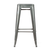 Jakkara teollinen Bistro 76 cm | Kirkas teräs pinottava