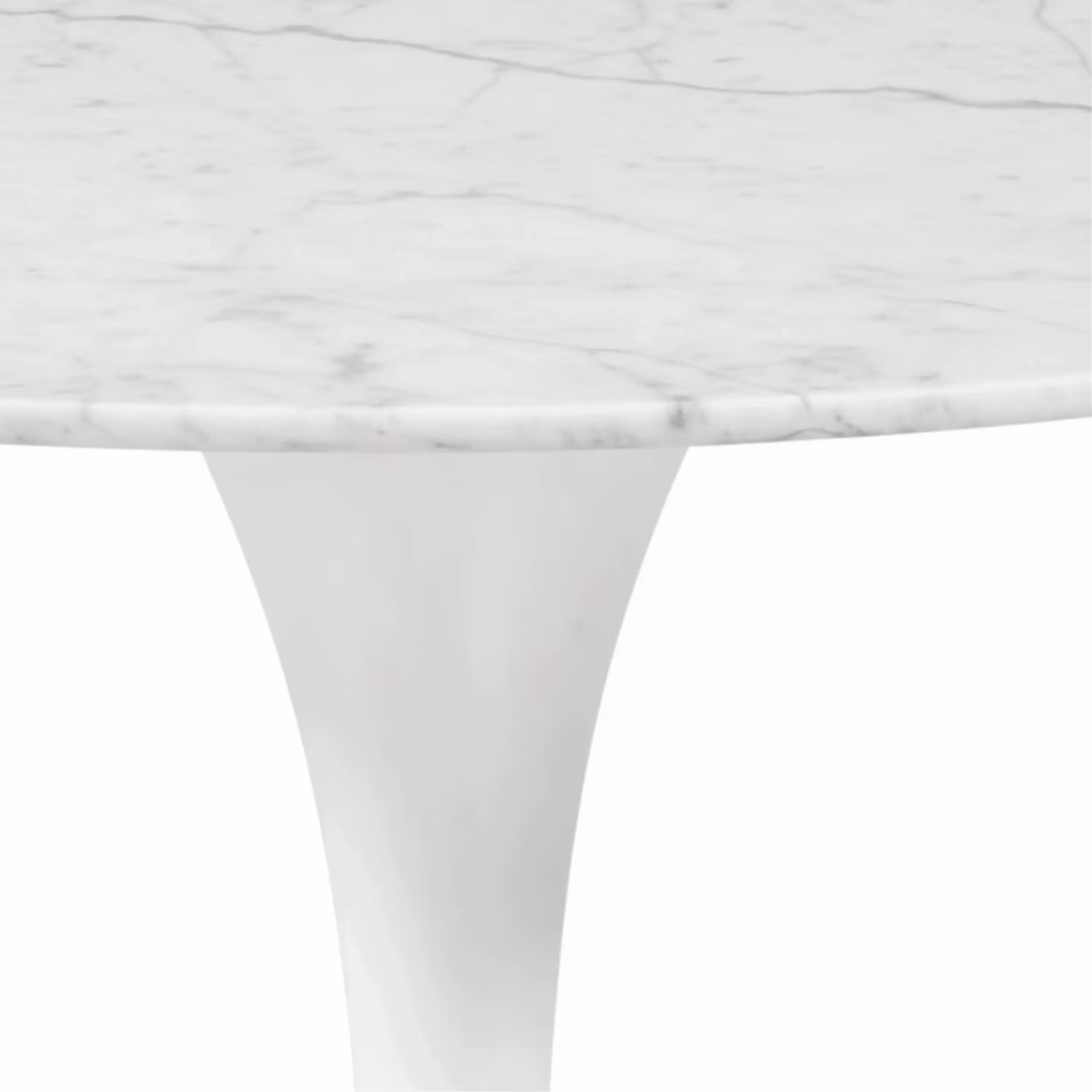 Table ovale Tulip 199 cm Marbre Carrara | Saarinen Design pour salles à manger de luxe