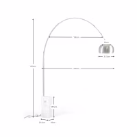 Lustre Manhattan en acier et marbre de Carrare | Luminaire design moderne