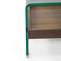 Salontafel Pot : Gehard glas met houten lade