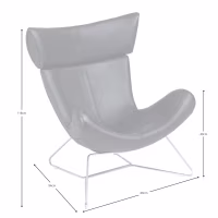 Emola Chair in Italian Leather : Fauteuil moderne au design haut de gamme