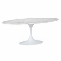 Lotus Coffee Table 120cm in Marble Carrara