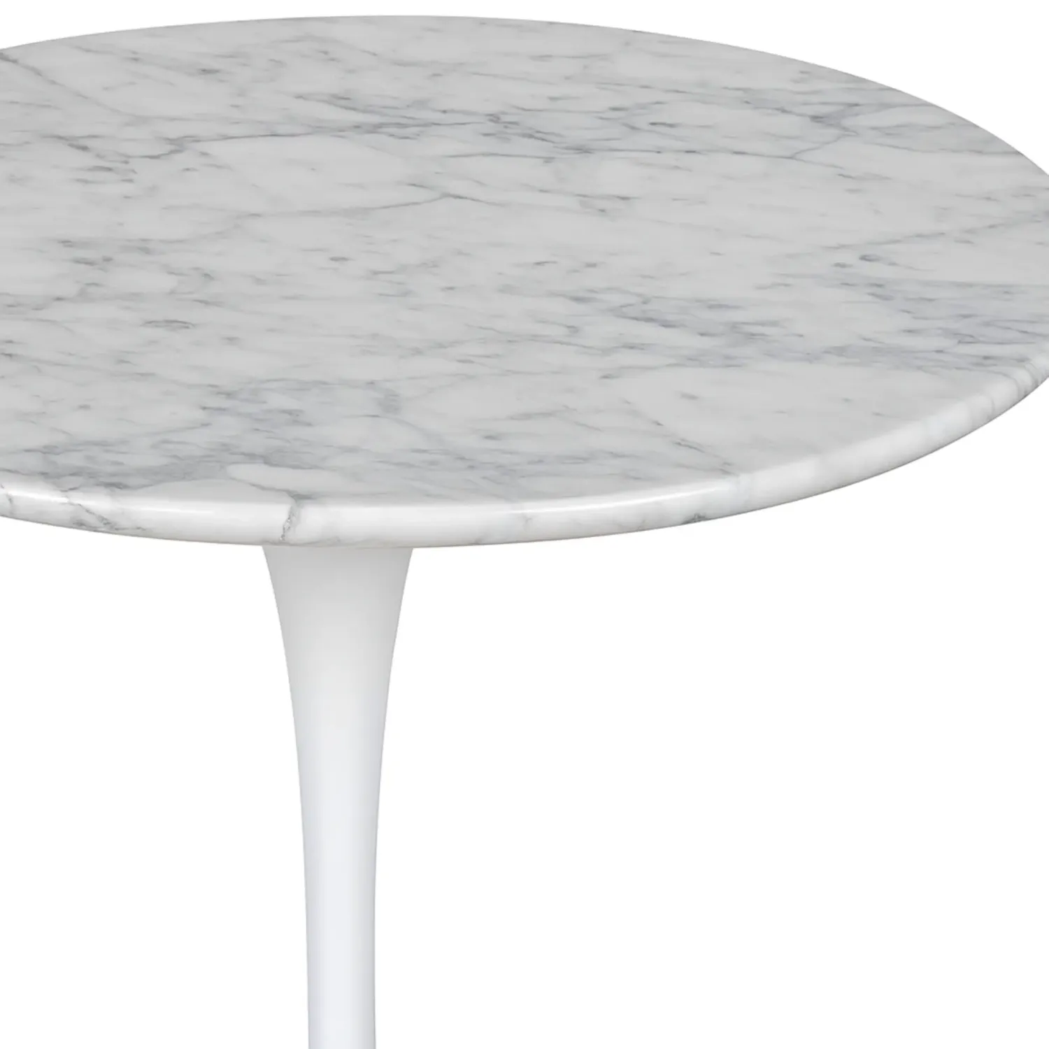 Inspiration Table d'appoint Tulip Table d'appoint en marbre de Carrare Ø50 cm Meubles Concept