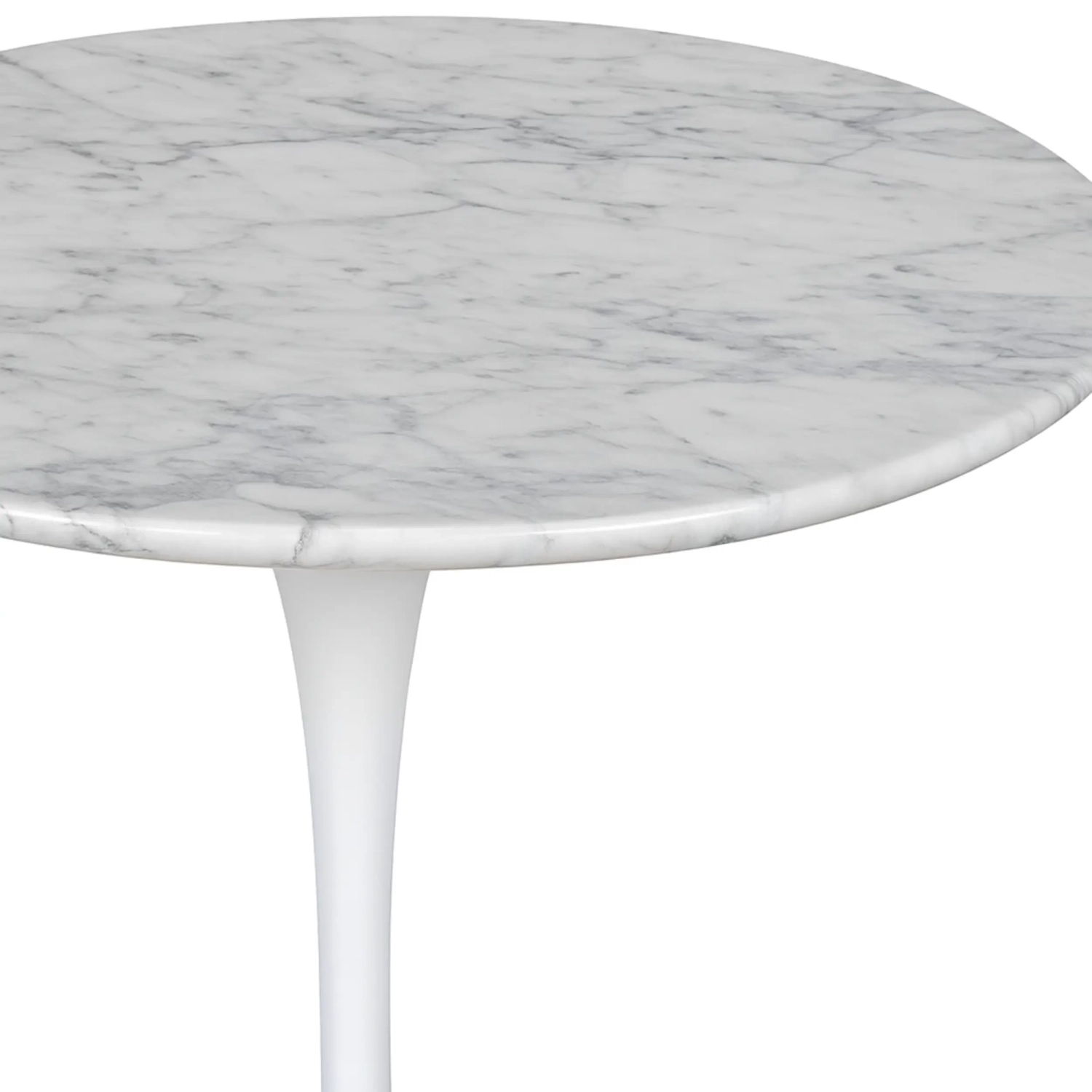 Inspiration Side Table Tulip Side Carrara Marble Ø50 cm | Mueble Design