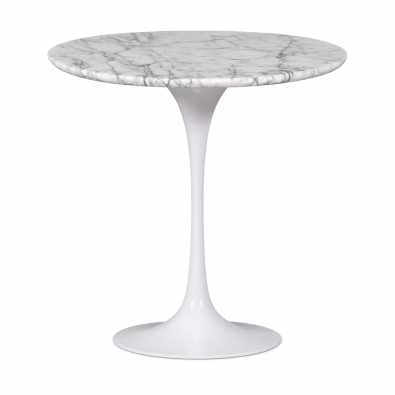 Inspiration Table d'appoint Tulip Table d'appoint en marbre de Carrare Ø50 cm Meubles Concept