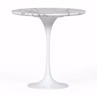 Inspiration Table d'appoint Tulip Table d'appoint en marbre de Carrare Ø50 cm Meubles Concept