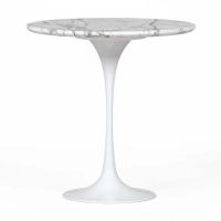 Tavolino Inspiration Tulip Side Marmo di Carrara Ø50 cm | Mobilie Design