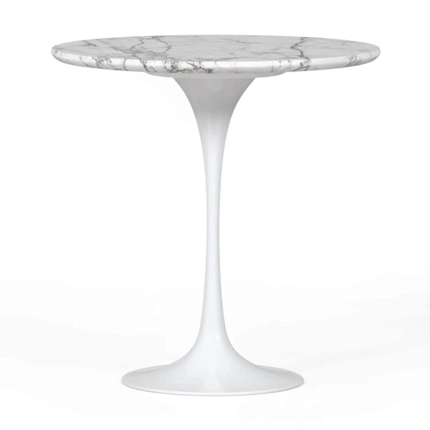 Inspiration Table d'appoint Tulip Table d'appoint en marbre de Carrare Ø50 cm Meubles Concept