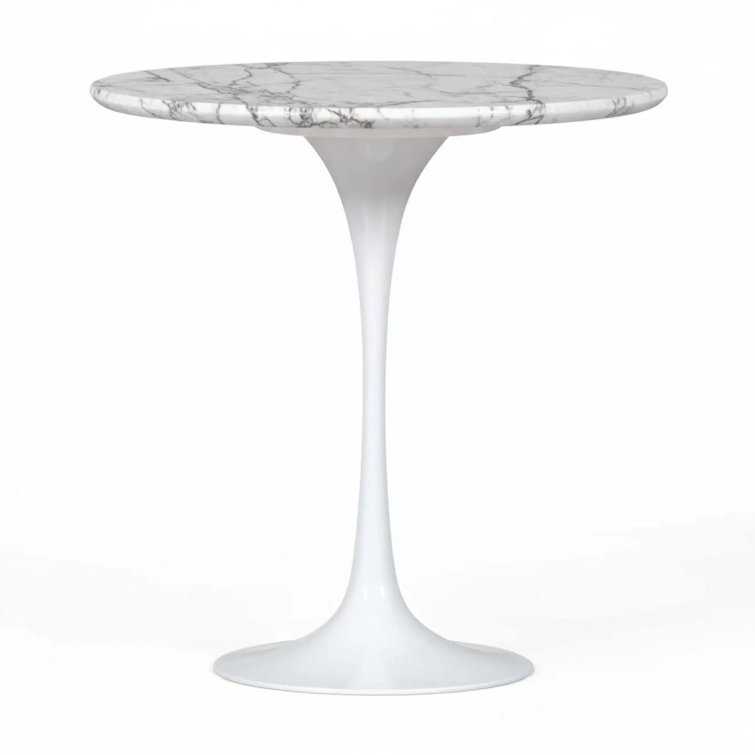 Tavolino Inspiration Tulip Side Marmo di Carrara Ø50 cm | Mobilie Design