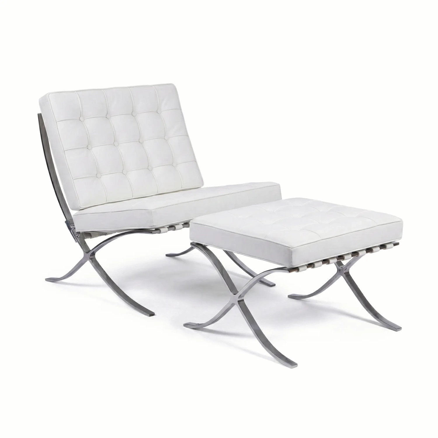 Inspirazione Sedia Berlin con Ottoman in Ecopelle - MobilieDesign
