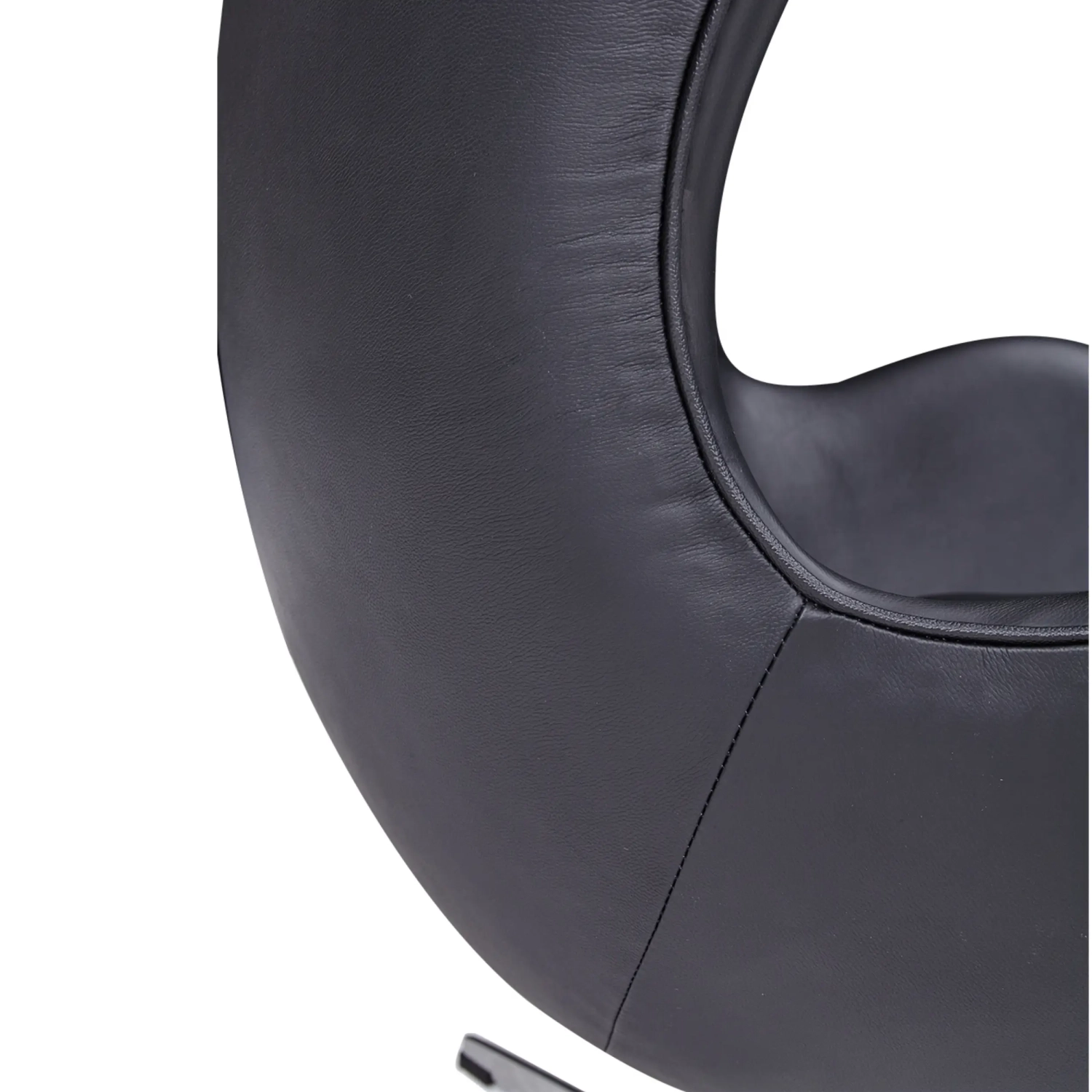 Ispirazione di Egg Chair di Pelle - Poltrona da Disegno Premium - Mobilie Design