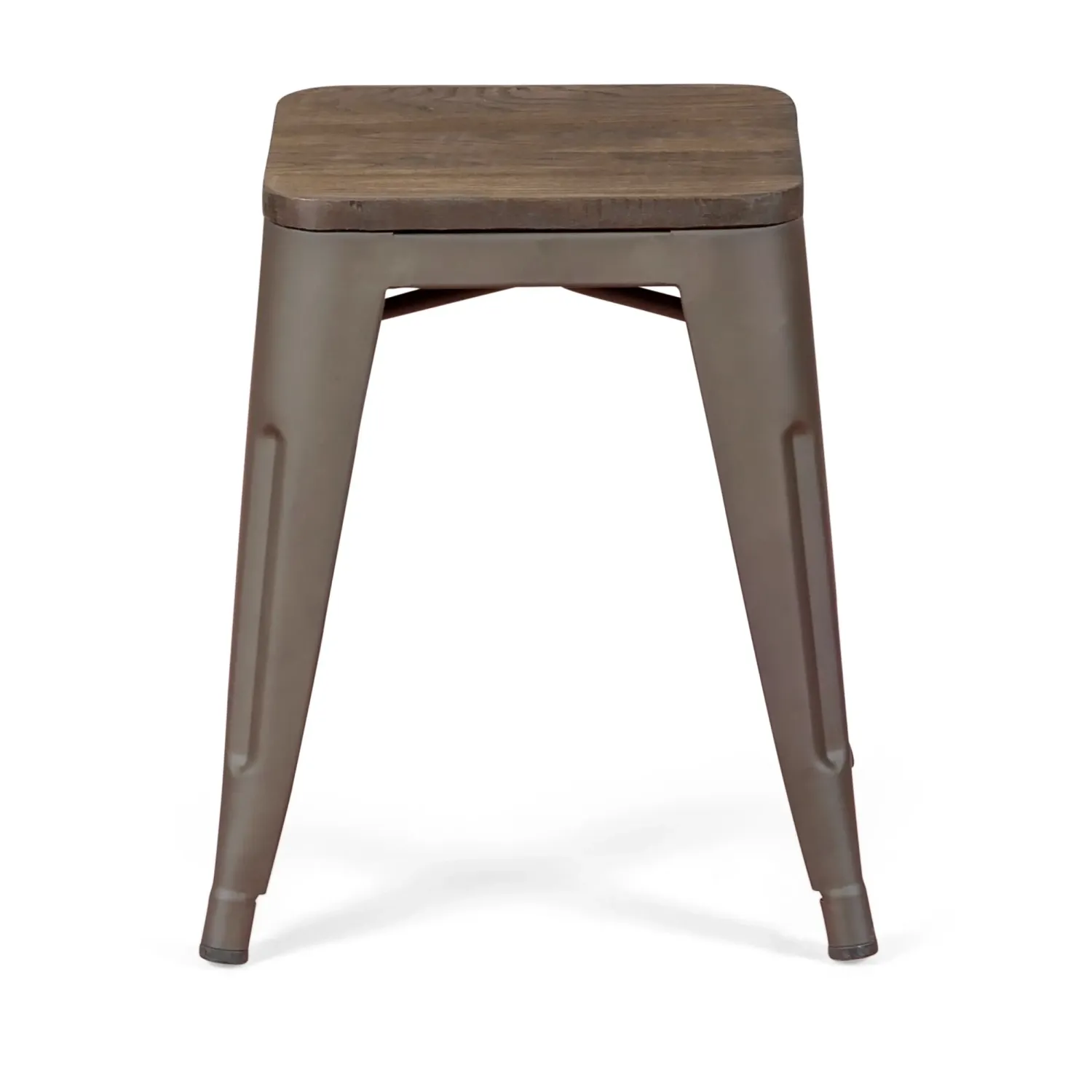 Tabouret Bas Avec Assise En Bois Bistro Antique