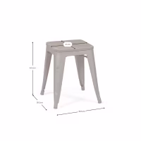 Tabouret Bas Avec Assise En Bois Bistro Antique