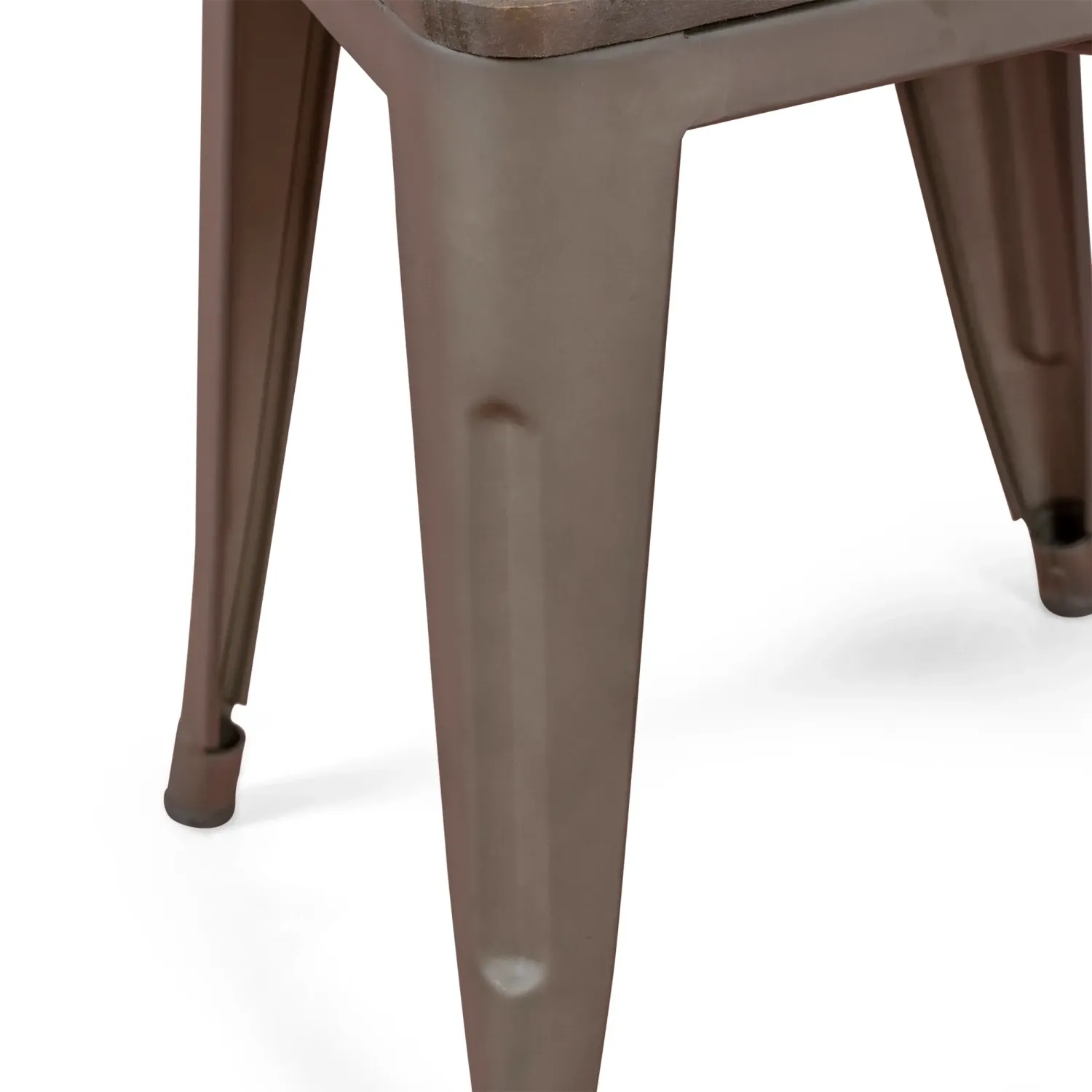 Tabouret Bas Avec Assise En Bois Bistro Antique