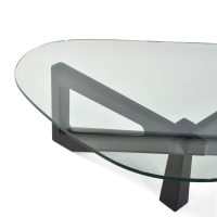 Designový konferenční stolek z tvrzeného skla - Nodda