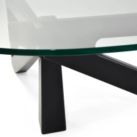 Design coffee table in tempered glass - Nodda