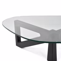 Table basse design en verre trempé - Nodda