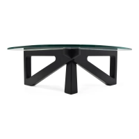 Designat soffbord i härdat glas - Nodda