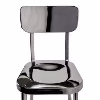 Tabouret acier inoxydable chromé haut - Delawere