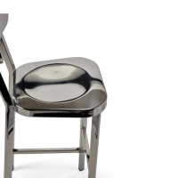 Stool stainless steel chrome-plated high - Delawere