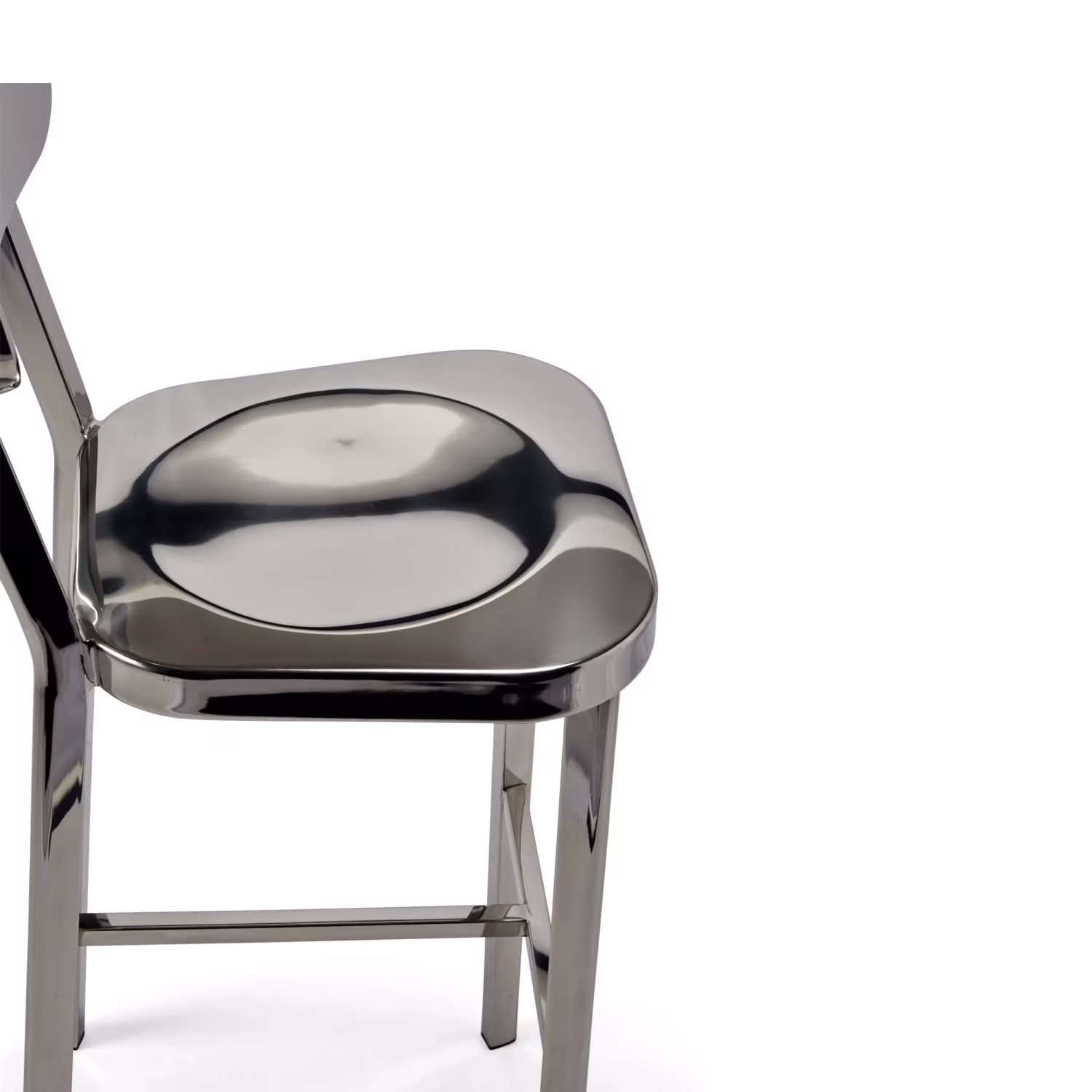 Tabouret acier inoxydable chromé haut - Delawere