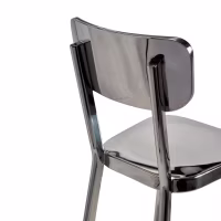 Tabouret acier inoxydable chromé haut - Delawere