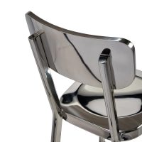Hocker edelstahl verchromt hoch - Delawere