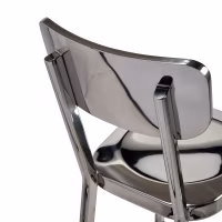 Tabouret acier inoxydable chromé haut - Delawere