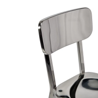 Hocker edelstahl verchromt hoch - Delawere