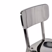 Tabouret acier inoxydable chromé haut - Delawere