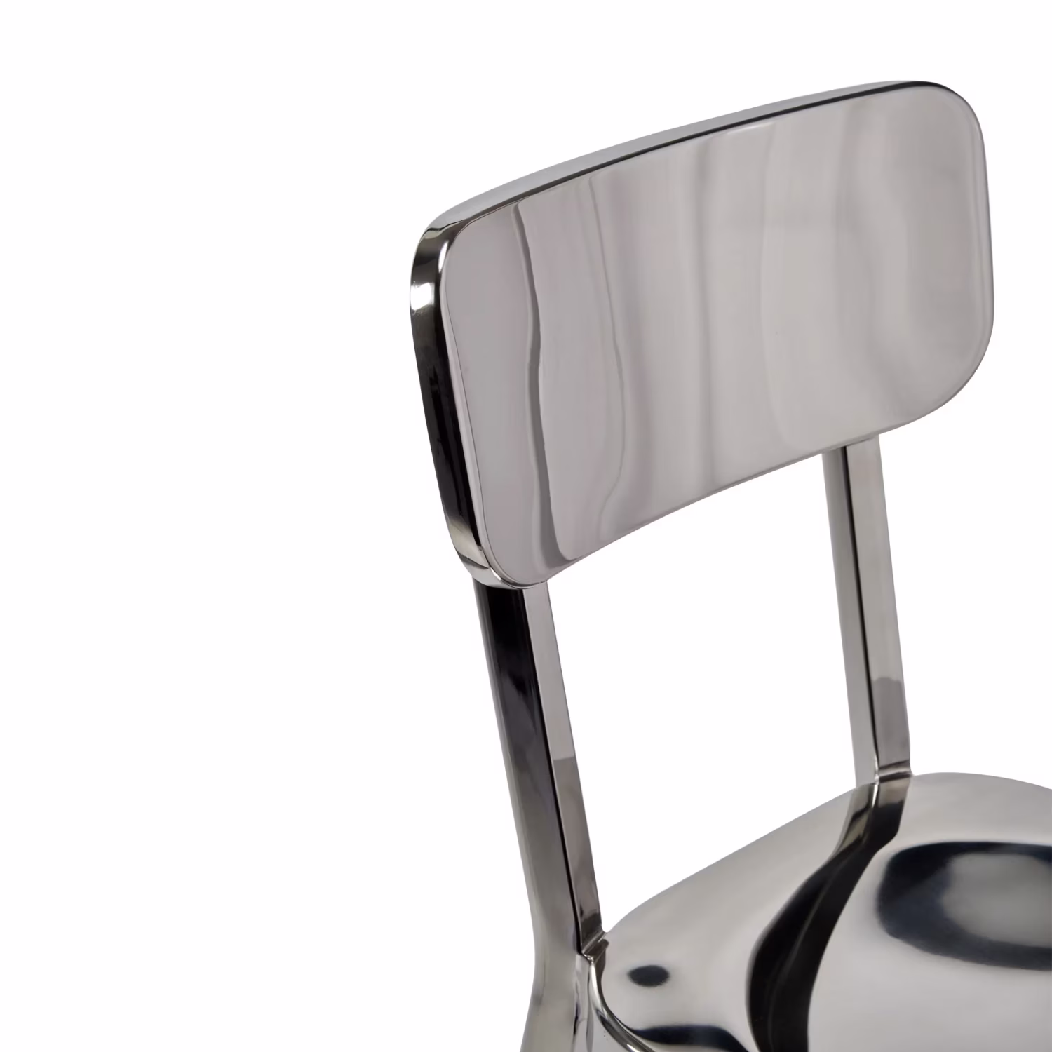 Tabouret acier inoxydable chromé haut - Delawere