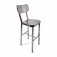 Tabouret acier inoxydable chromé haut - Delawere