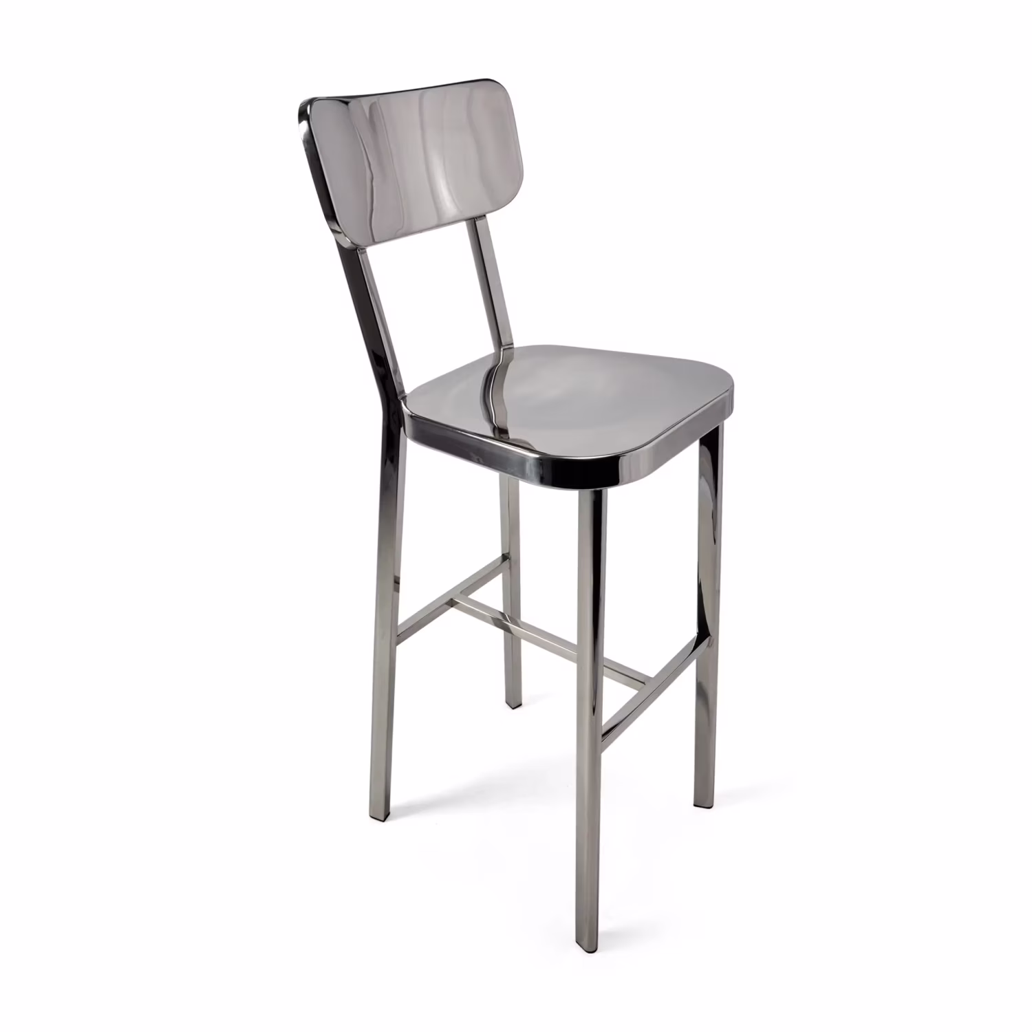 Tabouret acier inoxydable chromé haut - Delawere