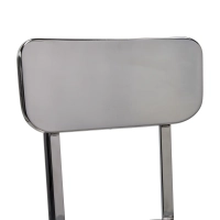 Stool stainless steel chrome-plated high - Delawere
