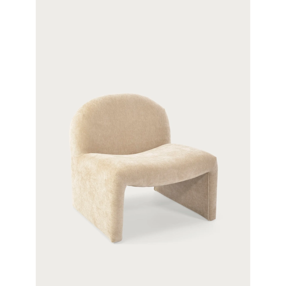 Fauteuil design Bâle rembourré, style minimaliste et confortable