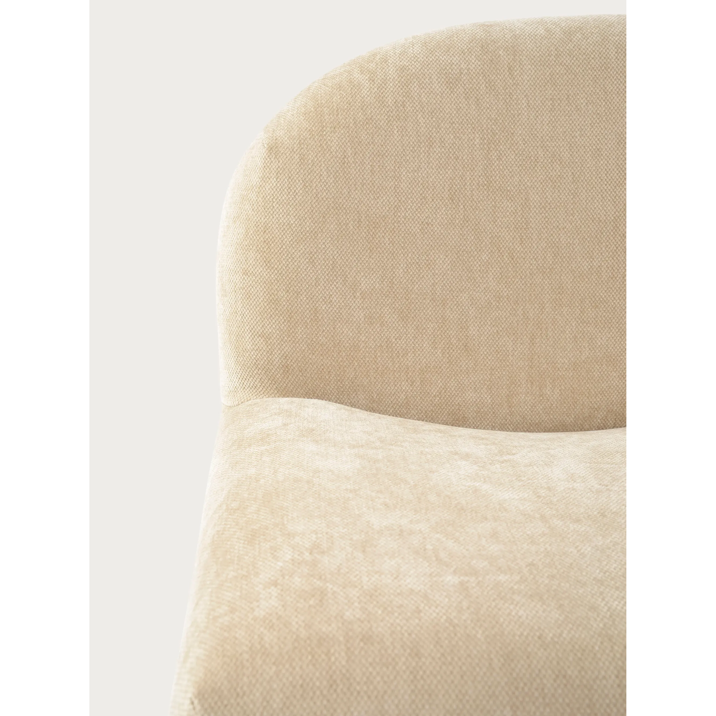 Fauteuil design Bâle rembourré, style minimaliste et confortable
