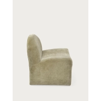 Fauteuil design Bâle rembourré, style minimaliste et confortable