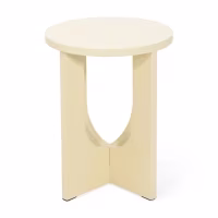 Table d'appoint en bois Flop - rond laqué 40 cm