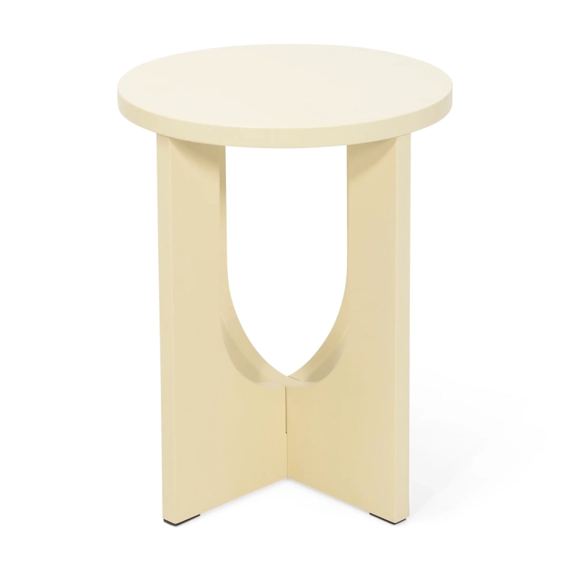 Table d'appoint en bois Flop - rond laqué 40 cm