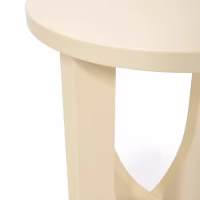 Table d'appoint en bois Flop - rond laqué 40 cm