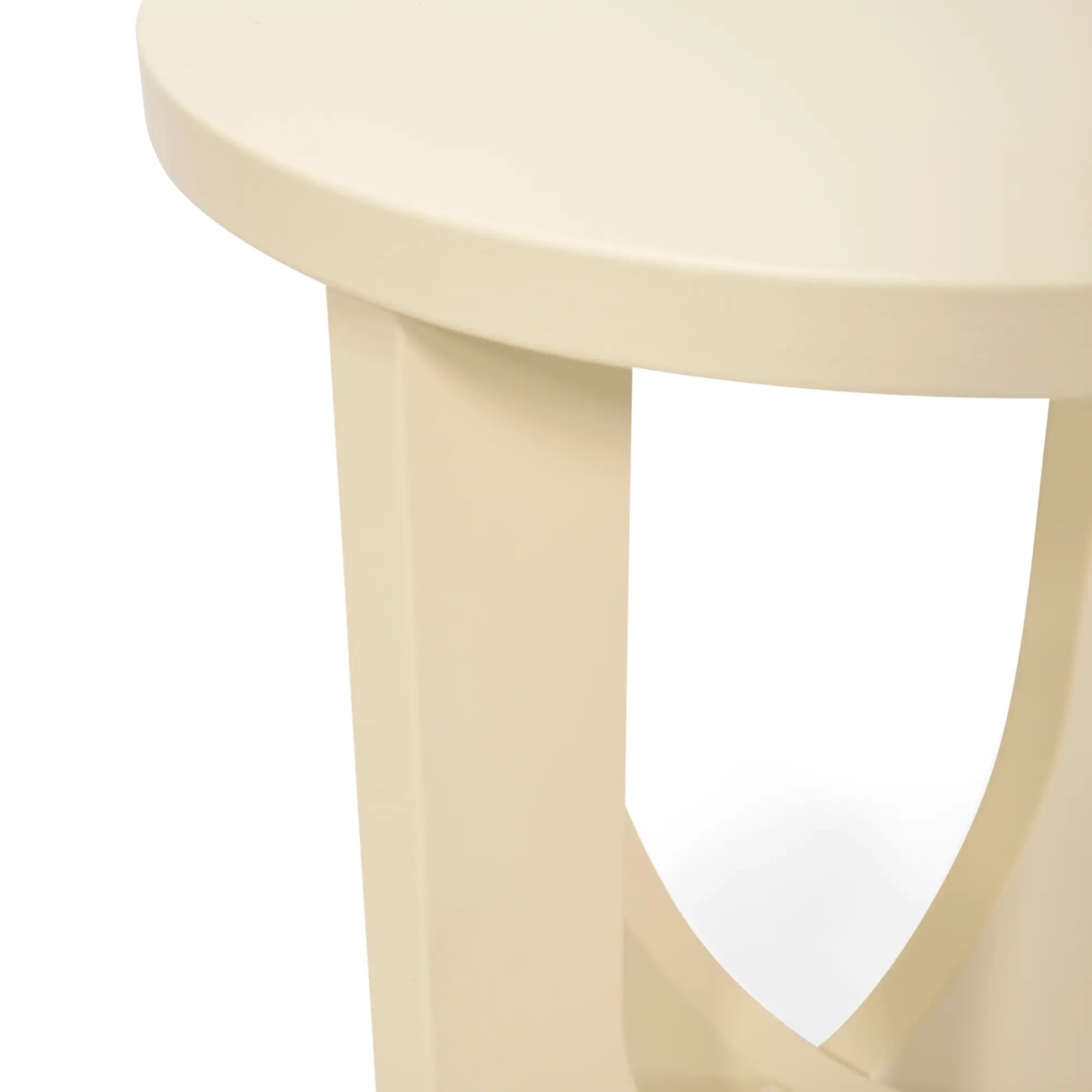 Flop Wooden Side Table | Round Lacquered Design 40 cm